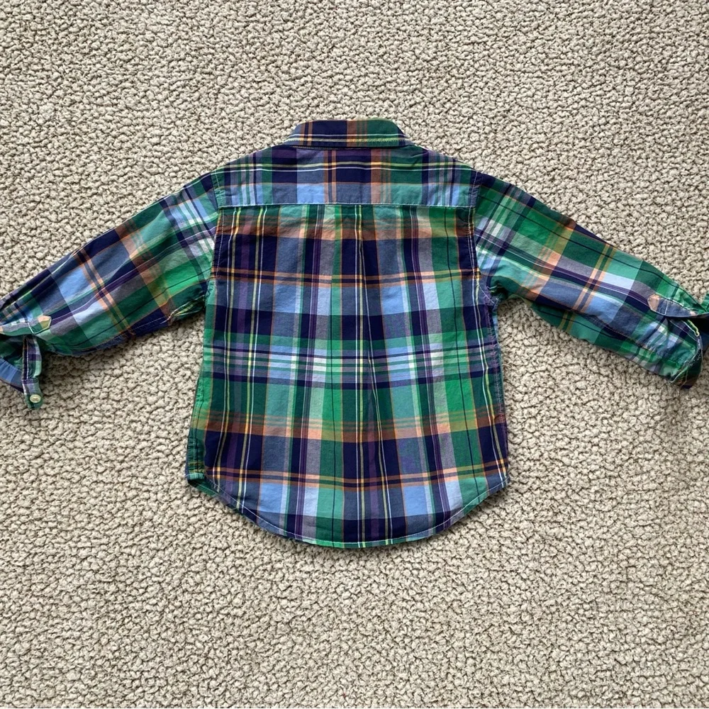 🐻 2/$25 • HP!! 🥳 Ralph Lauren | Cute Plaid Button Down • 24 Months